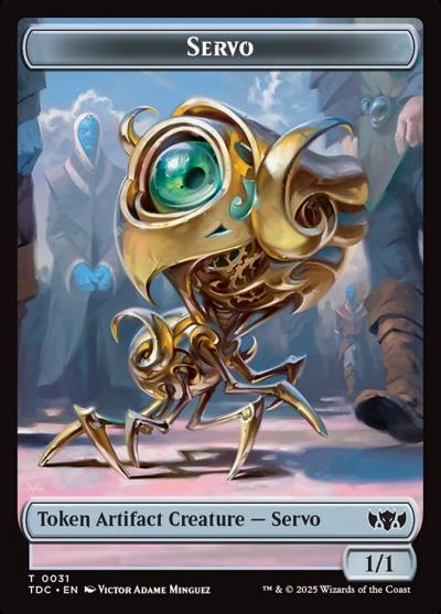 Servo TTDC-31 Tarkir: Dragonstorm Commander Tokens Magic card