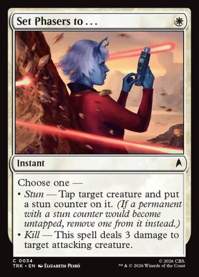 Set Phasers to . . . TRK-34 Star Trek Magic card