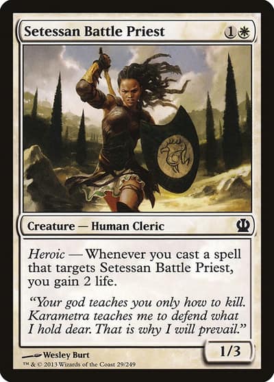 Setessan Battle Priest 29 Theros Magic card