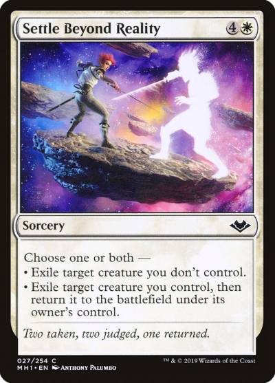 Settle Beyond Reality MH1-27 Modern Horizons Magic card