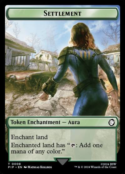 Settlement TPIP-8 Fallout Tokens Magic card