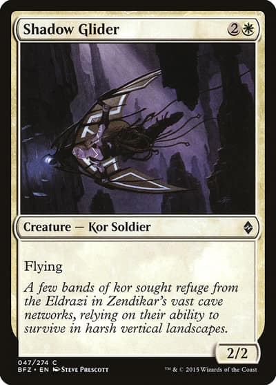 Shadow Glider 47 Battle for Zendikar Magic card