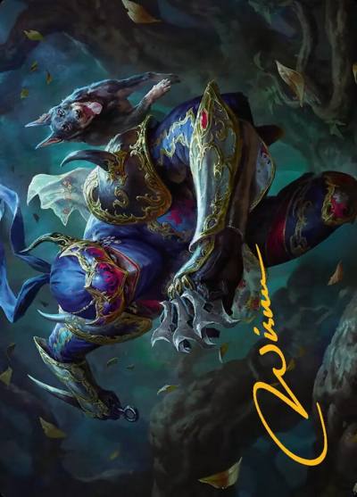 Shadow, Mysterious Assassin // Shadow, Mysterious Assassin AFIN-26 Final Fantasy Art Series Magic card