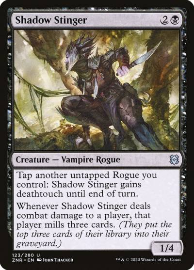 Shadow Stinger 123 Zendikar Rising Magic card