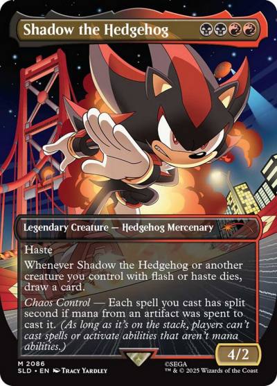 Shadow the Hedgehog SLD-2086 Secret Lair Drop Magic card