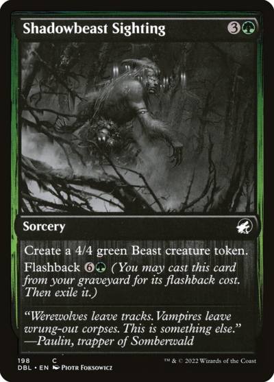 Shadowbeast Sighting DBL-198 Innistrad: Double Feature Magic card