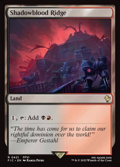 Shadowblood Ridge FIC-421 Final Fantasy Commander Magic card
