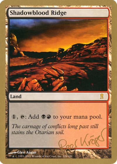 Shadowblood Ridge WC03-PK326 World Championship Decks 2003 Magic card