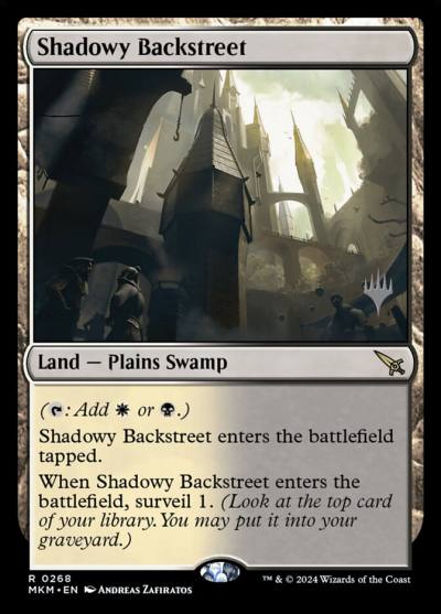 Shadowy Backstreet PMKM-268P Murders at Karlov Manor Promos Magic card