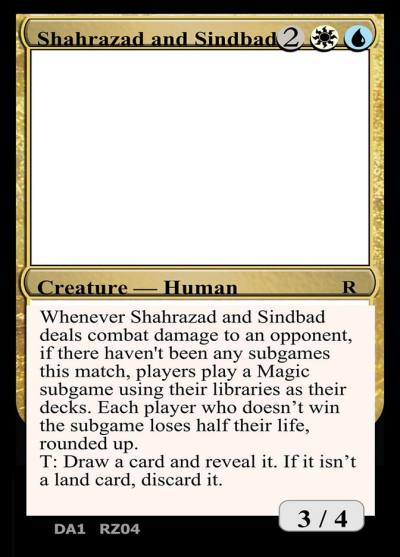Shahrazad and Sindbad RZ04g Unknown Event Magic card