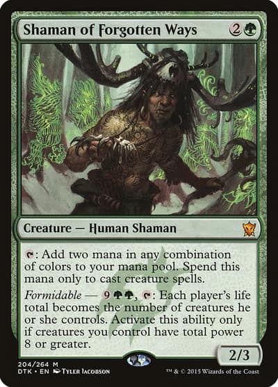 Shaman of Forgotten Ways 204 Dragons of Tarkir Magic card
