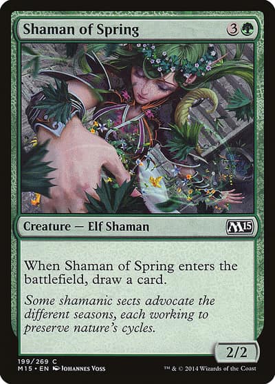 Shaman of Spring 199 Magic 2015 Magic card