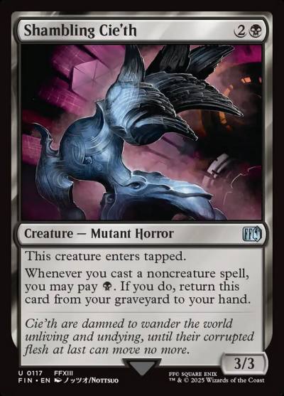 Shambling Cie'th FIN-117 Final Fantasy Magic card
