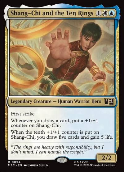 Shang-Chi and the Ten Rings MSC-94 Marvel Super Heroes Commander Magic card