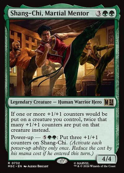 Shang-Chi, Martial Mentor 732 Marvel Super Heroes Commander Magic card