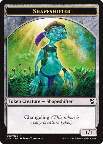 Shapeshifter TC18-2 Commander 2018 Tokens Magic card