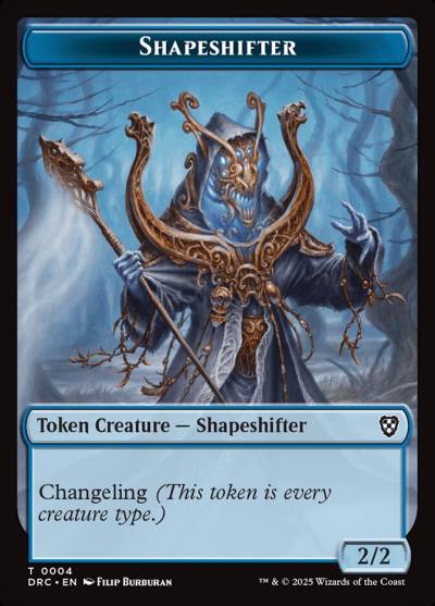 Shapeshifter TDRC-4 Aetherdrift Commander Tokens Magic card