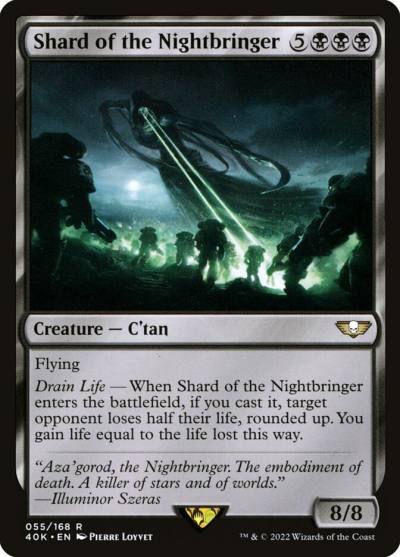 Shard of the Nightbringer 40K-55 Warhammer 40,000 Commander Magic card