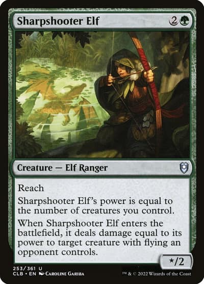 Sharpshooter Elf 253 Commander Legends: Battle for Baldur's Gate Magic card
