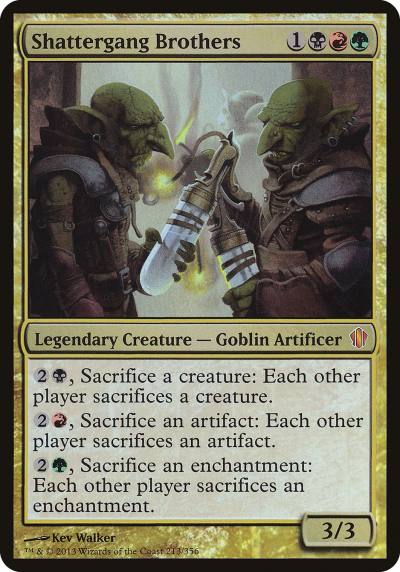 Shattergang Brothers OC13-213 Commander 2013 Oversized Magic card