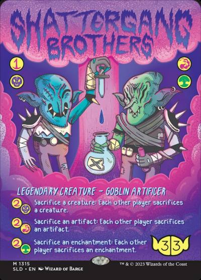 Shattergang Brothers SLD-1315 Secret Lair Drop Magic card