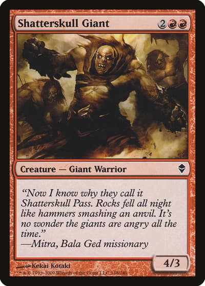 Shatterskull Giant 148 Zendikar Magic card