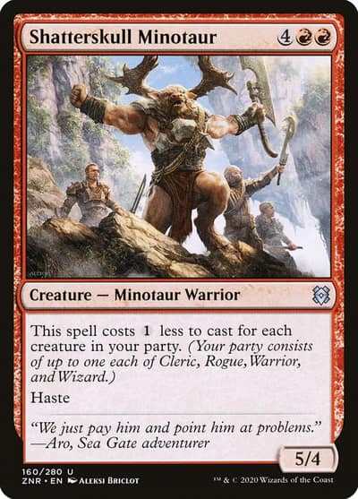 Shatterskull Minotaur 160 Zendikar Rising Magic card