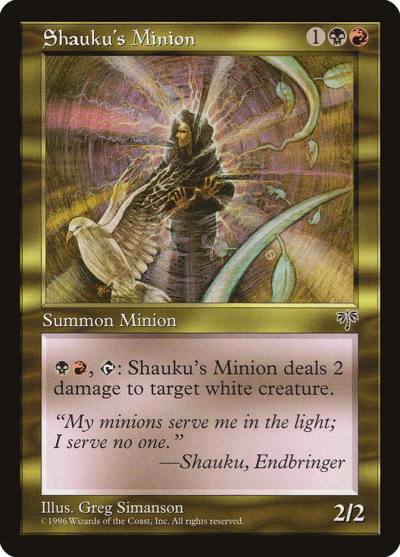 Shauku's Minion MIR-283 Mirage Magic card