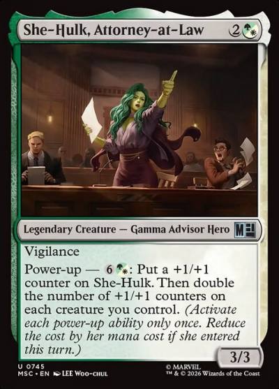 She-Hulk, Attorney-at-Law MSC-745 Marvel Super Heroes Commander Magic card
