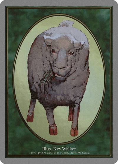 Sheep TUGL-5 Unglued Tokens Magic card
