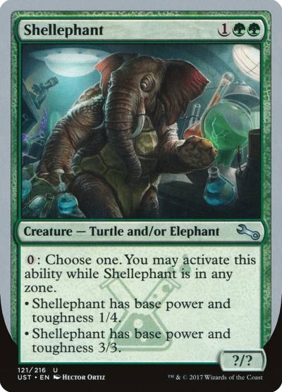 Shellephant UST-121 Unstable Magic card