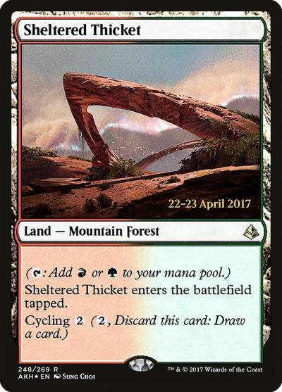 Sheltered Thicket PAKH-248S Amonkhet Promos Magic card