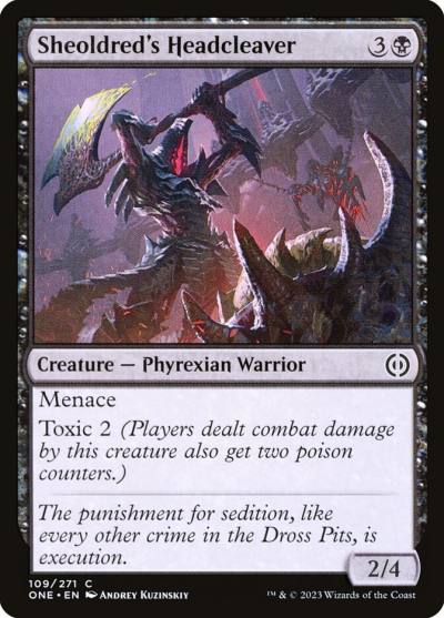 Sheoldred's Headcleaver ONE-109 Phyrexia: All Will Be One Magic card