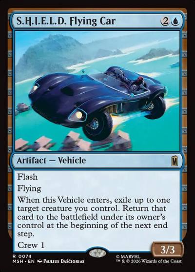 S.H.I.E.L.D. Flying Car MSH-74 Marvel Super Heroes Magic card