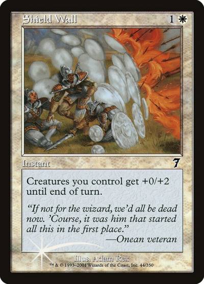 Shield Wall 7ED-44STAR Seventh Edition Magic card