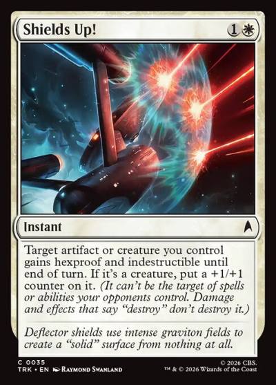 Shields Up! TRK-35 Star Trek Magic card