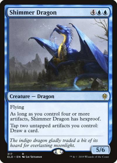 Shimmer Dragon ELD-317 Throne of Eldraine Magic card
