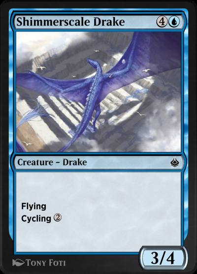 Shimmerscale Drake AKR-78 Amonkhet Remastered Magic card