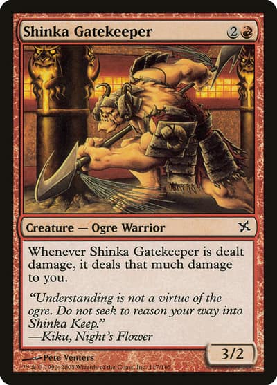 Shinka Gatekeeper 117 Betrayers of Kamigawa Magic card
