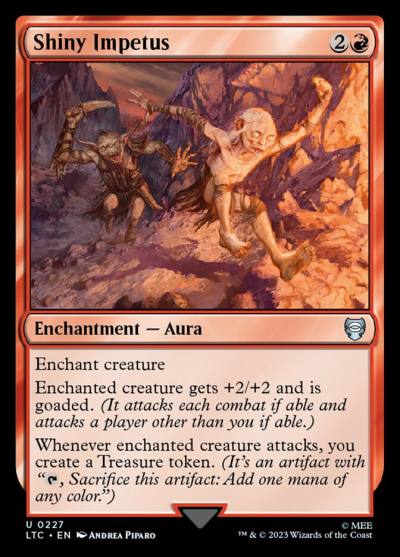 Shiny Impetus LTC-227 Tales of Middle-earth Commander Magic card