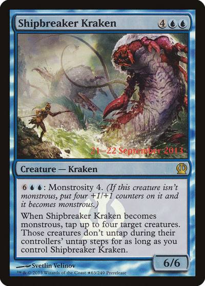 Shipbreaker Kraken PTHS-63STAR Theros Promos Magic card