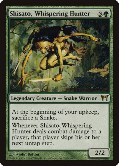 Shisato, Whispering Hunter CHK-242 Champions of Kamigawa Magic card