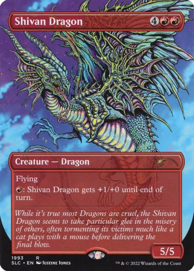 Shivan Dragon SLC-1993 Secret Lair 30th Anniversary Countdown Kit Magic card
