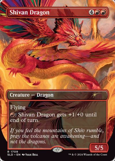 Shivan Dragon SLD-1709 Secret Lair Drop Magic card