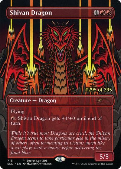 Shivan Dragon SLD-716 Secret Lair Drop Magic card