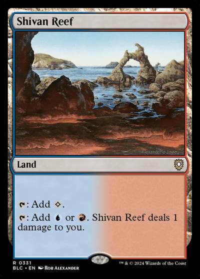 Shivan Reef BLC-331 Bloomburrow Commander Magic card