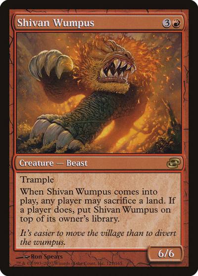 Shivan Wumpus 121 Planar Chaos Magic card