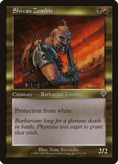 Shivan Zombie 271 Invasion Magic card