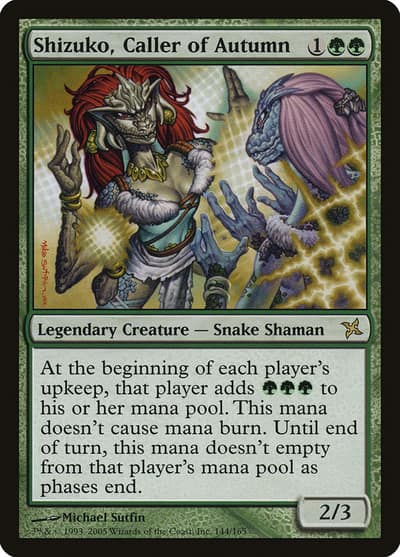 Shizuko, Caller of Autumn 144 Betrayers of Kamigawa Magic card