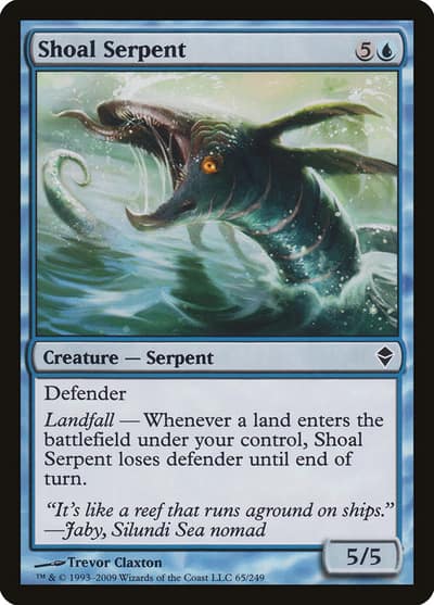 Shoal Serpent 65 Zendikar Magic card